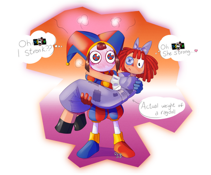 Digital Circus Fanart - Advanced Lineart