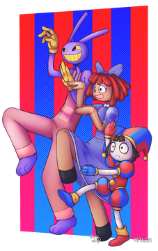 Digital Circus Fanart - Advanced Lineart